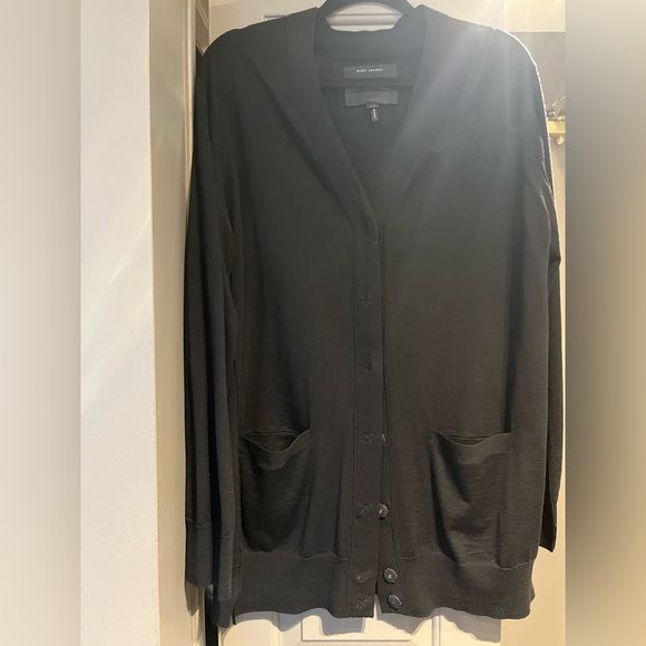Marc Jacobs Sweaters - Marc JacoBlack Button-Front Cardigan with Pockets